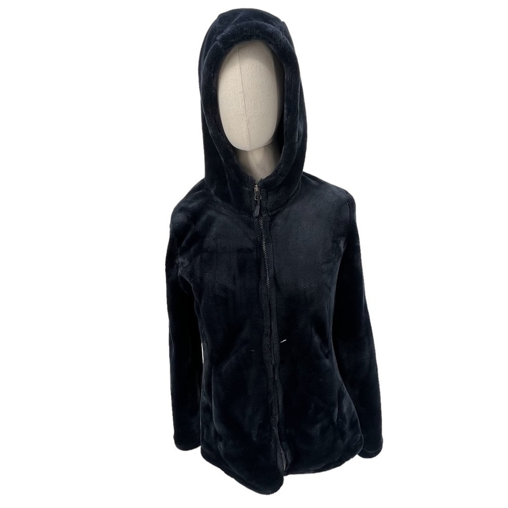 32 Degrees Blue Luxe Fur Hooded Jacket Size Small Women’s